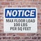 Signmission Max Floor Load 100 Lbs Per Sq Foot, 10 in W x Rectangle, Plastic OS-2PACK-NS-P-710-L-15925 - alternate 3